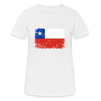 Chile - Frauen T-Shirt atmungsaktiv - Weiß - Vorne - AI Model Female 172 dark (172cm)