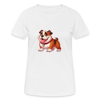 Englischer Bullster 5 - Frauen T-Shirt atmungsaktiv - Weiß - Vorne - AI Model Female 172 dark (172cm)