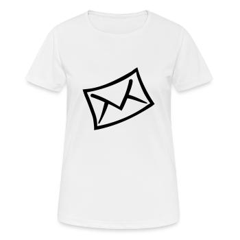 Letter - Women's Breathable T-Shirt - white - Front - AI Model Female 172 dark (172cm)