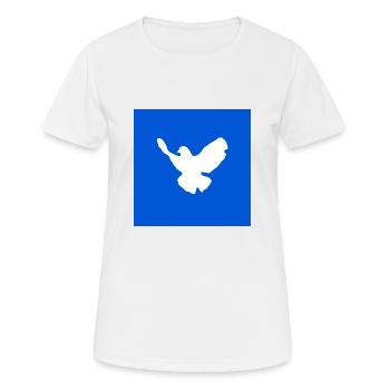 Friedenstaube - Frauen T-Shirt atmungsaktiv - Weiß - Vorne - AI Model Female 172 dark (172cm)