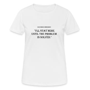 Last words - Women's Breathable T-Shirt - white - Front - AI Model Female 172 dark (172cm)