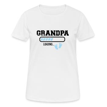 Opa - Frauen T-Shirt atmungsaktiv - Weiß - Vorne - AI Model Female 172 dark (172cm)