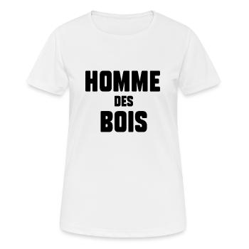 Homme des bois - T-shirt respirant Femme - blanc - Devant - AI Model Female 172 dark (172cm)