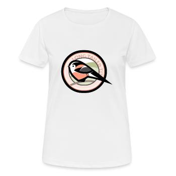 Mésange à longue queue - T-shirt respirant Femme - blanc - Devant - AI Model Female 172 dark (172cm)