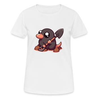Taille - T-shirt respirant Femme - blanc - Devant - AI Model Female 172 dark (172cm)