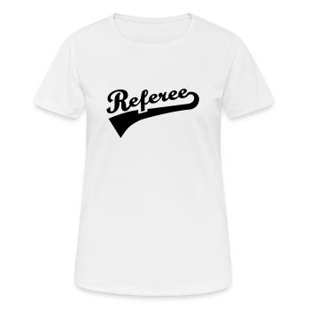 Schiedsrichter - Frauen T-Shirt atmungsaktiv - Weiß - Vorne - AI Model Female 172 dark (172cm)