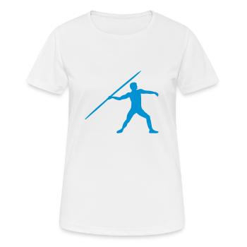 Javelin throw - Women's Breathable T-Shirt - white - Front - AI Model Female 172 dark (172cm)