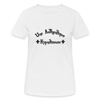 Hypnose / Hypnotiseur / Hypnotiseuse / Médecine - T-shirt respirant Femme - blanc - Devant - AI Model Female 172 dark (172cm)