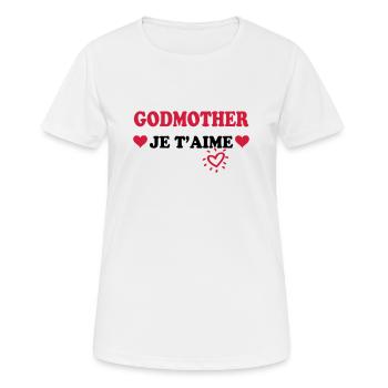 Godmother je t'aime - Women's Breathable T-Shirt - white - Front - AI Model Female 172 dark (172cm)