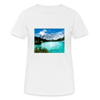 Obernberger See,landschaft,see,Tirol - Frauen T-Shirt atmungsaktiv - Weiß - Vorne - AI Model Female 172 dark (172cm)