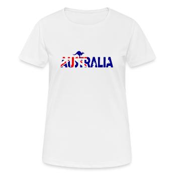 Australien - Frauen T-Shirt atmungsaktiv - Weiß - Vorne - AI Model Female 172 dark (172cm)