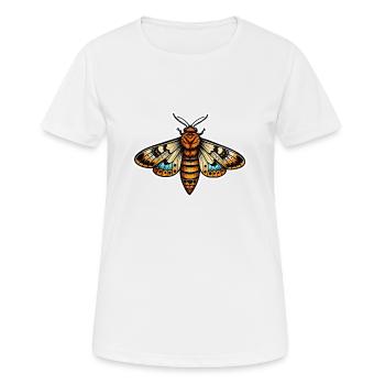 Papillon de nuit Néo Traditionnel - T-shirt respirant Femme - blanc - Devant - AI Model Female 172 dark (172cm)