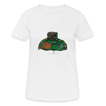 Les tortues sont calmes et sages - T-shirt respirant Femme - blanc - Devant - AI Model Female 172 dark (172cm)