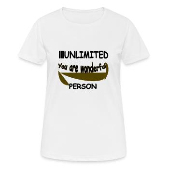 You are wonderful - Women's Breathable T-Shirt - white - Front - AI Model Female 172 dark (172cm)