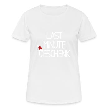 Cadeau de dernière minute - T-shirt respirant Femme - blanc - Devant - AI Model Female 172 dark (172cm)