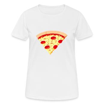 Pizza, ganz simpel. - Frauen T-Shirt atmungsaktiv - Weiß - Vorne - AI Model Female 172 dark (172cm)
