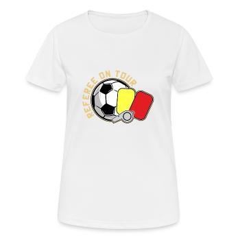 Arbitre - T-shirt respirant Femme - blanc - Devant - AI Model Female 172 dark (172cm)