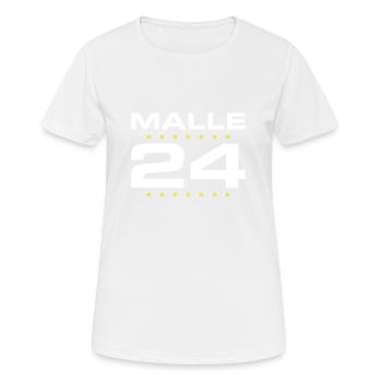 Malle 24 Mallorca - T-shirt respirant Femme - blanc - Devant - AI Model Female 172 dark (172cm)