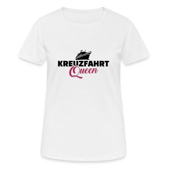 Kreuzfahrt - Frauen T-Shirt atmungsaktiv - Weiß - Vorne - AI Model Female 172 dark (172cm)