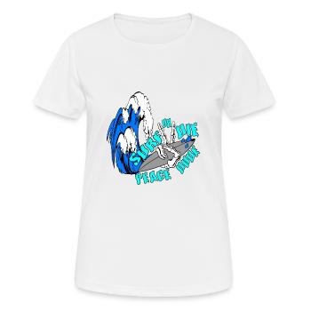 surfer fans unique designs - Women's Breathable T-Shirt - white - Front - AI Model Female 172 dark (172cm)