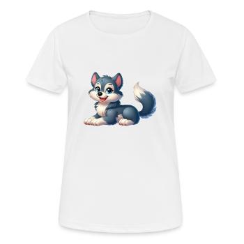 Wolf - Women's Breathable T-Shirt - white - Front - AI Model Female 172 dark (172cm)