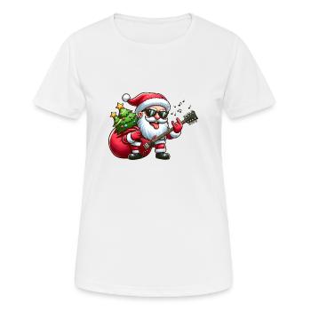 Santa Rock 1 - Women's Breathable T-Shirt - white - Front - AI Model Female 172 dark (172cm)