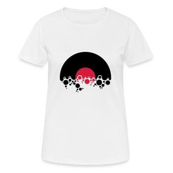 vinyl record bubbles - Women's Breathable T-Shirt - white - Front - AI Model Female 172 dark (172cm)