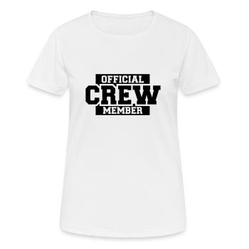 Équipage - T-shirt respirant Femme - blanc - Devant - AI Model Female 172 dark (172cm)