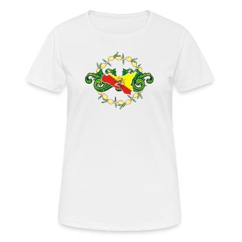 Citrons de Sicile Sicile - T-shirt respirant Femme - blanc - Devant - AI Model Female 172 dark (172cm)