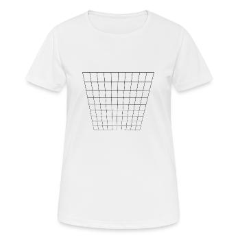 Grid - Women's Breathable T-Shirt - white - Front - AI Model Female 172 dark (172cm)