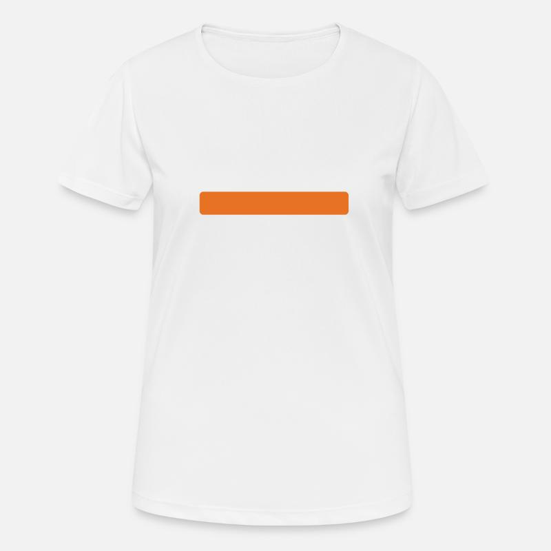 stripes orange - Women's Breathable T-Shirt - white