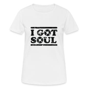 J’ai Soul - T-shirt respirant Femme - blanc - Devant - AI Model Female 172 dark (172cm)