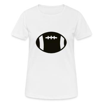 American Football Gift Idea Sport USA - Women's Breathable T-Shirt - white - Front - AI Model Female 172 dark (172cm)