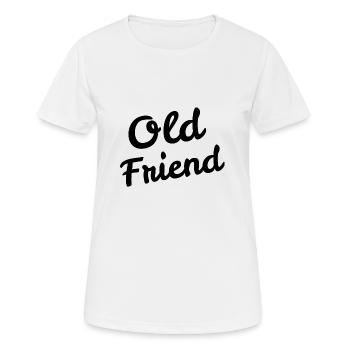 Old Friend - Women's Breathable T-Shirt - white - Front - AI Model Female 172 dark (172cm)