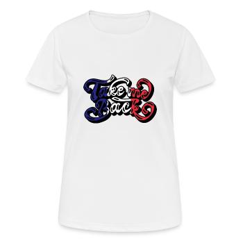 Drapeau de la France Mal du pays Drapeau français - T-shirt respirant Femme - blanc - Devant - AI Model Female 172 dark (172cm)