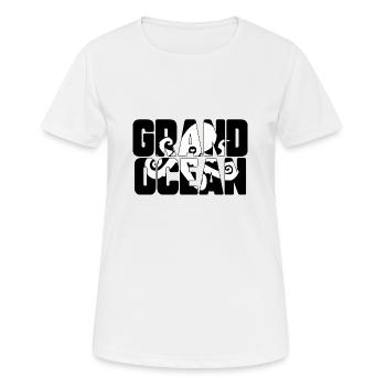 Grand océan - T-shirt respirant Femme - blanc - Devant - AI Model Female 172 dark (172cm)