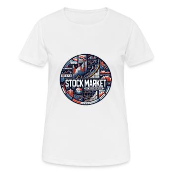 Stock Market Trading My Passion Cool Trading - Women's Breathable T-Shirt - white - Front - AI Model Female 172 dark (172cm)