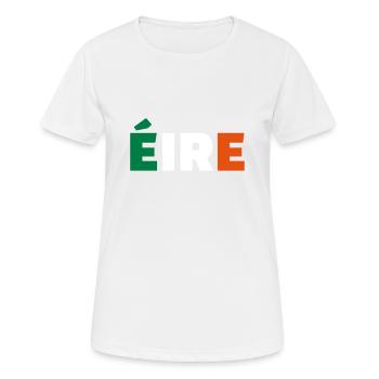 Irlande - T-shirt respirant Femme - blanc - Devant - AI Model Female 172 dark (172cm)