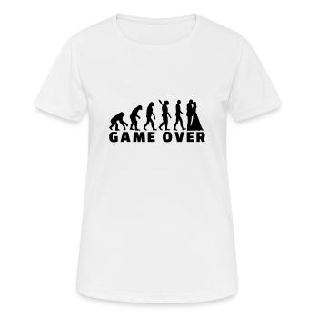 célibataire - T-shirt respirant Femme - blanc - Devant - AI Model Female 172 dark (172cm)