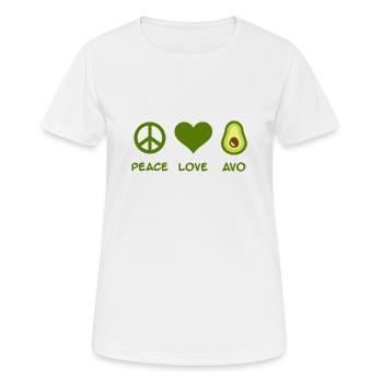 Avocado - Frauen T-Shirt atmungsaktiv - Weiß - Vorne - AI Model Female 172 dark (172cm)
