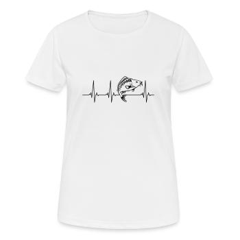 Karpfen Angeln - Frauen T-Shirt atmungsaktiv - Weiß - Vorne - AI Model Female 172 dark (172cm)