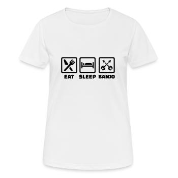 banjo - T-shirt respirant Femme - blanc - Devant - AI Model Female 172 dark (172cm)
