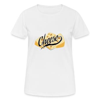 fromage - T-shirt respirant Femme - blanc - Devant - AI Model Female 172 dark (172cm)