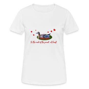 I love you - Frauen T-Shirt atmungsaktiv - Weiß - Vorne - AI Model Female 172 dark (172cm)