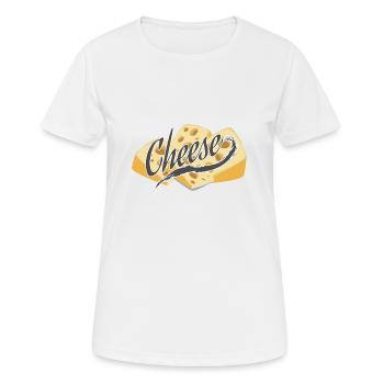 fromage - T-shirt respirant Femme - blanc - Devant - AI Model Female 172 dark (172cm)