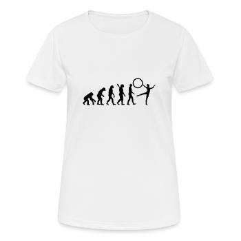 Gymnastik - Frauen T-Shirt atmungsaktiv - Weiß - Vorne - AI Model Female 172 dark (172cm)