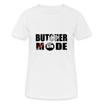 Fleischer Metzger Schlachter - Frauen T-Shirt atmungsaktiv - Weiß - Vorne - AI Model Female 172 dark (172cm)