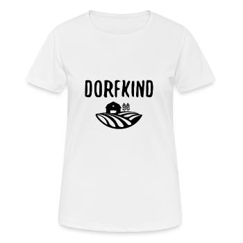 Dorfkind vom Dorf Landleben - Frauen T-Shirt atmungsaktiv - Weiß - Vorne - AI Model Female 172 dark (172cm)