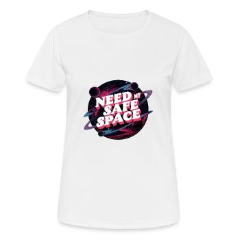 J’ai besoin de mon espace sûr, d’un espace libre - T-shirt respirant Femme - blanc - Devant - AI Model Female 172 dark (172cm)