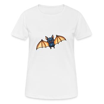 Chauve-souris Neo Traditionnel - T-shirt respirant Femme - blanc - Devant - AI Model Female 172 dark (172cm)